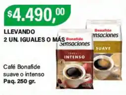 Supermercados Damesco Bonafide café sensaciones oferta