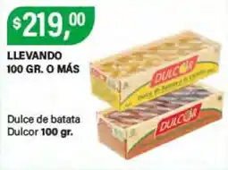 Supermercados Damesco Dulcor dulce de batata oferta