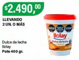 Supermercados Damesco Ilolay dulce de leche oferta