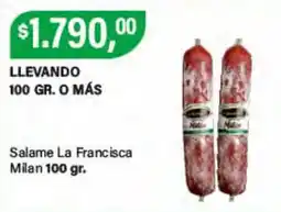 Supermercados Damesco Salame la francisca milan oferta