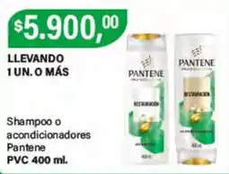 Supermercados Damesco Pantene shampoo o acondicionadores oferta