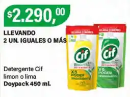 Supermercados Damesco Cif detergente limon o lima oferta