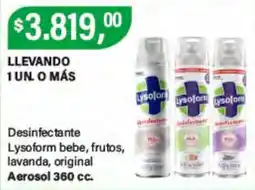 Supermercados Damesco Lysoform desinfectante oferta