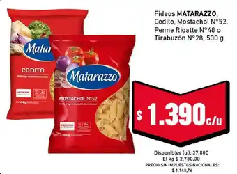 Matarazzo fideos codito mostachol n°52