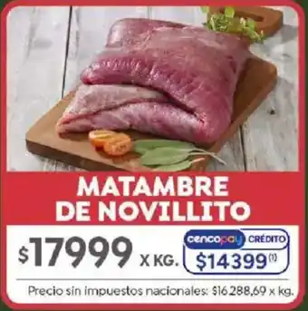 Jumbo Matambre de novillito oferta