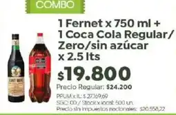 Jumbo Fernet coca cola oferta