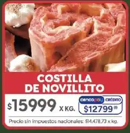 Jumbo Costilla de novillito oferta