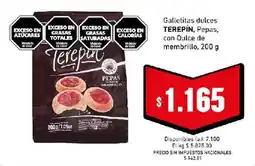Cooperativa Obrera Terepín galletas dulces pepas con dulce de membrillo oferta