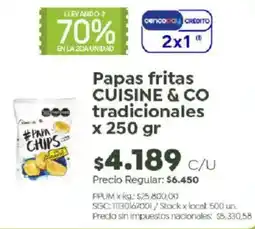 Jumbo Cuisine & Co papas fritas tradicionales oferta