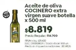 Jumbo Cocinero aceite de oliva extra virgen suave oferta