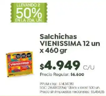 Jumbo Vienissima salchichas oferta