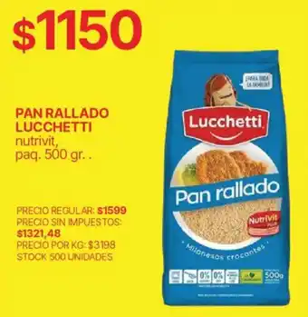 Lucchetti pan rallado