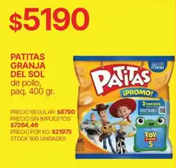 Supermercados Vea Patitas patitas granja del sol oferta