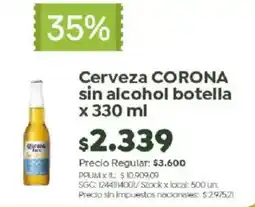 Jumbo Corona cerveza sin alcohol oferta