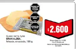 Cooperativa Obrera Queso barra tipo gran aldea oferta
