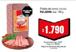 Cooperativa Obrera Paladini paleta de cerdo cocida oferta