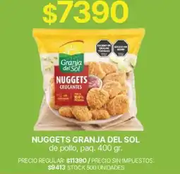 Supermercados Vea Granja del sol nuggets crocantes oferta