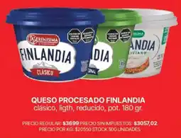 Supermercados Vea Finlandia queso procesado oferta