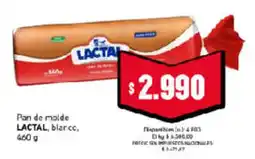 Cooperativa Obrera Lactal pan de molde blanco oferta