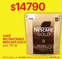 Supermercados Vea Nescafe cafe instantaneo gold oferta