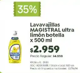 Jumbo Magistral lavavajillas ultra limón botella oferta