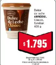 Cooperativa Obrera Arrodoul dulce de leche clasico oferta