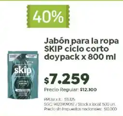 Jumbo Skip jabón para la ropa ciclo corto oferta