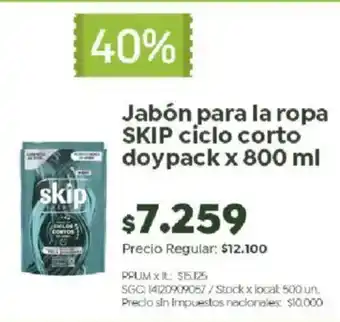 Jumbo Skip jabón para la ropa ciclo corto oferta