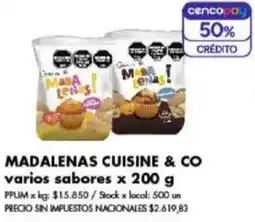 Disco Cuisine & Co madalenas varios sabores oferta