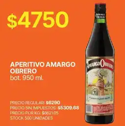 Supermercados Vea Amargo obrero aperitivo amargo oferta