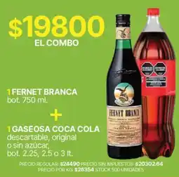 Supermercados Vea Fernet branca gaseosa coca cola oferta
