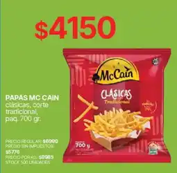 Supermercados Vea McCain papas mc cain clásicas oferta