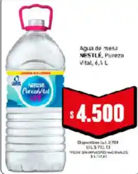 Cooperativa Obrera Nestlé agua de mesa Pureza Vital oferta