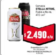 Cooperativa Obrera Stella artois cerveza oferta