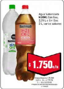 Cooperativa Obrera H2O1 agua saborizada con gas oferta