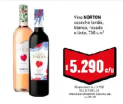Cooperativa Obrera Norton vino cosecha tardia blanco, rosado oferta