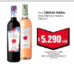 Cooperativa Obrera Cosecha taraja vino, blanco y rosado oferta