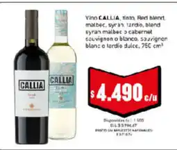 Cooperativa Obrera Callia vino tinto oferta