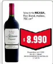 Cooperativa Obrera Nicasia vino tinto oferta