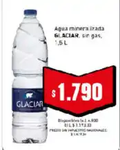 Cooperativa Obrera Glaciar agua mineralizada sin gas oferta