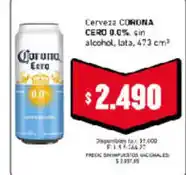 Cooperativa Obrera Corona cero cerveza oferta