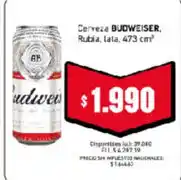 Cooperativa Obrera Budweiser cerveza rubia lata oferta