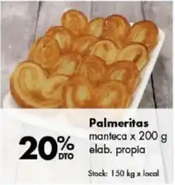 Disco Palmeritas manteca oferta