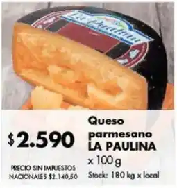 Disco La paulina queso parmesano oferta
