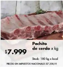 Disco Pechito de cerdo oferta