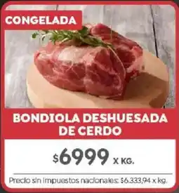 Jumbo Bondiola deshuesada de cerdo oferta
