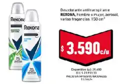 Cooperativa Obrera Rexona desodorante antitranspirante hombre o mujer aerosol oferta