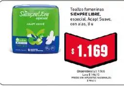 Cooperativa Obrera Siempre libre toallas femeninas oferta