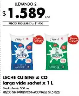 Disco Cuisine & Co leche larga vida sachet oferta