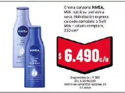 Cooperativa Obrera Nivea crema corporal oferta